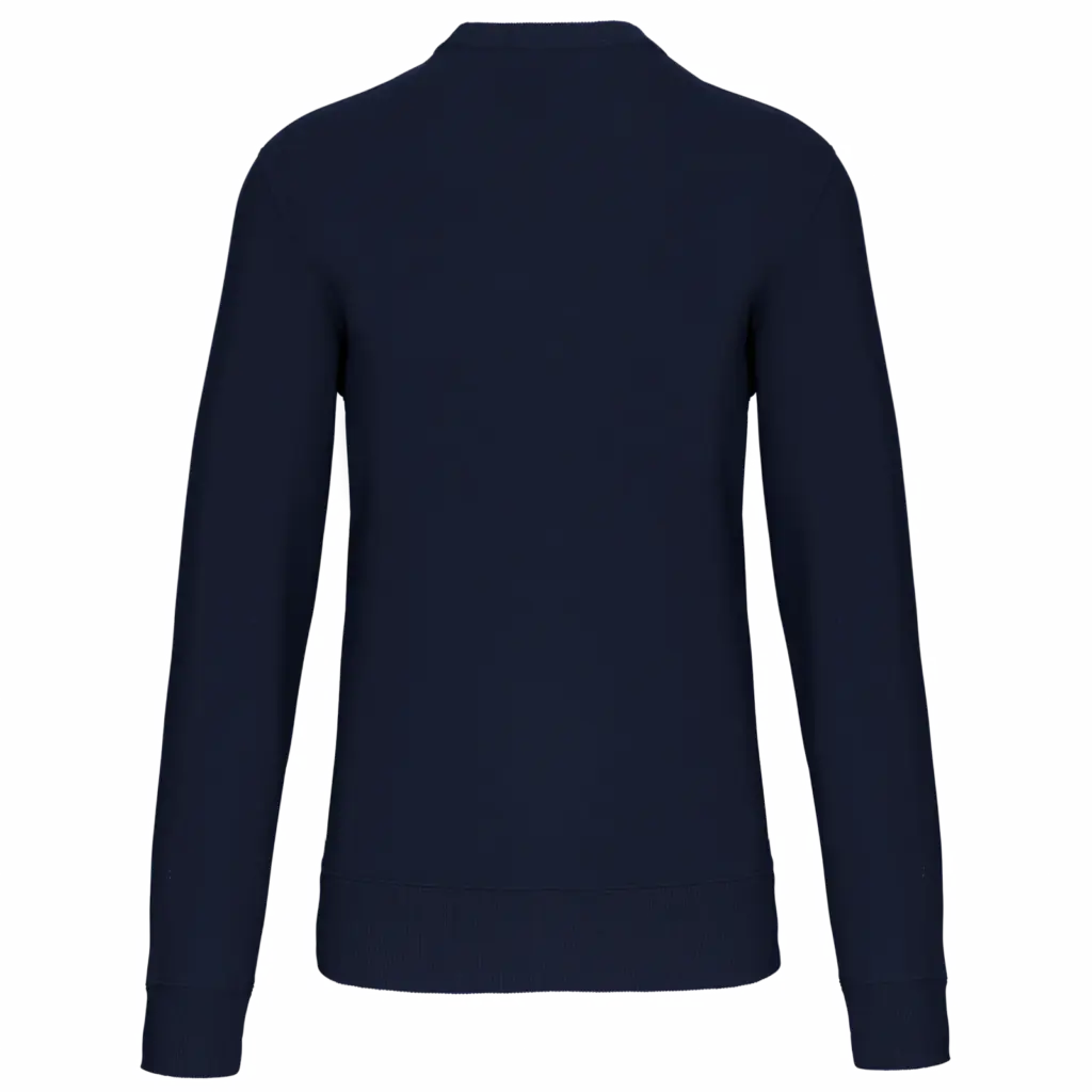PS_K442-B_NAVY - Hidalgo-werbeartikel Sweater met ronde hals, navy — productfoto 32