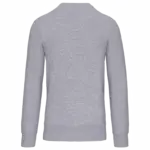 PS_K442-B_OXFORDGREY - Hidalgo-werbeartikel Sweater met ronde hals, oxford grey — productfoto 35
