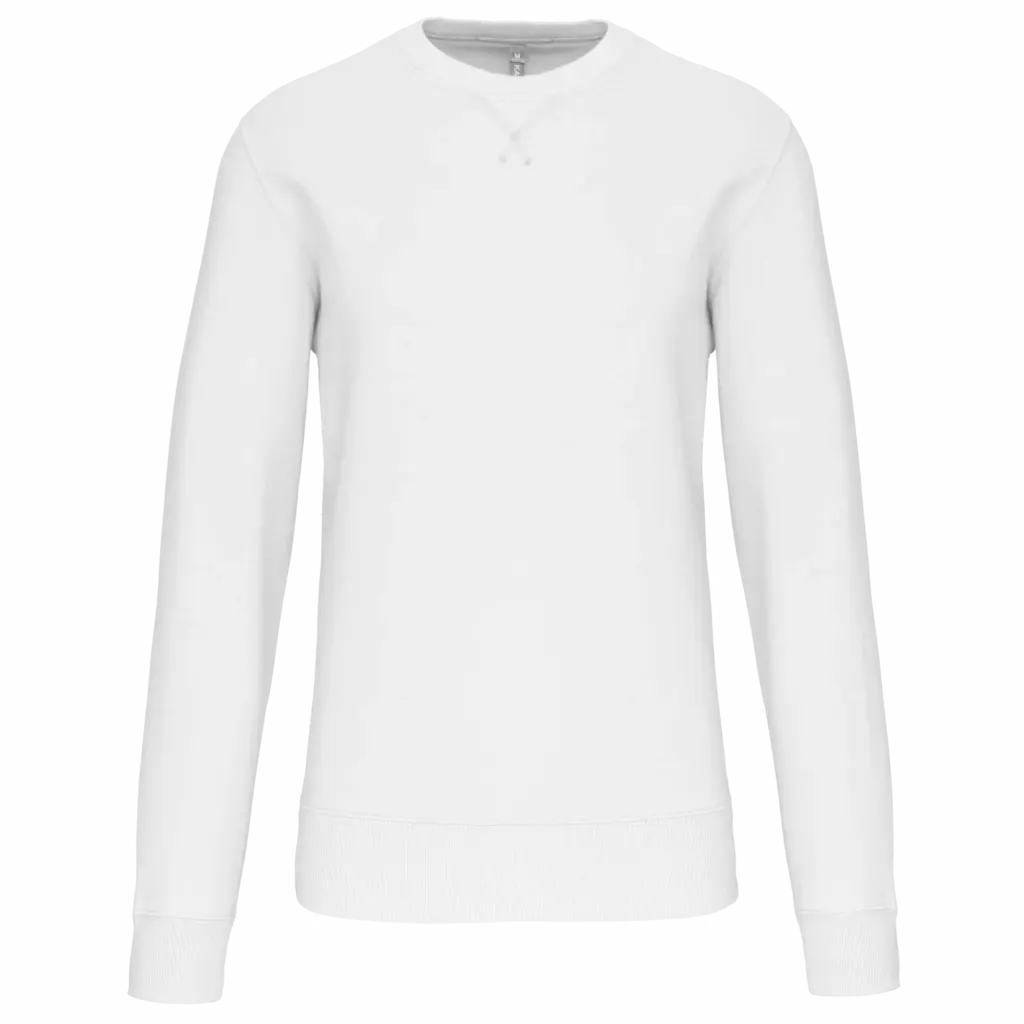 PS_K442_WHITE - Hidalgo-werbeartikel Sweater met ronde hals, white — productfoto 40