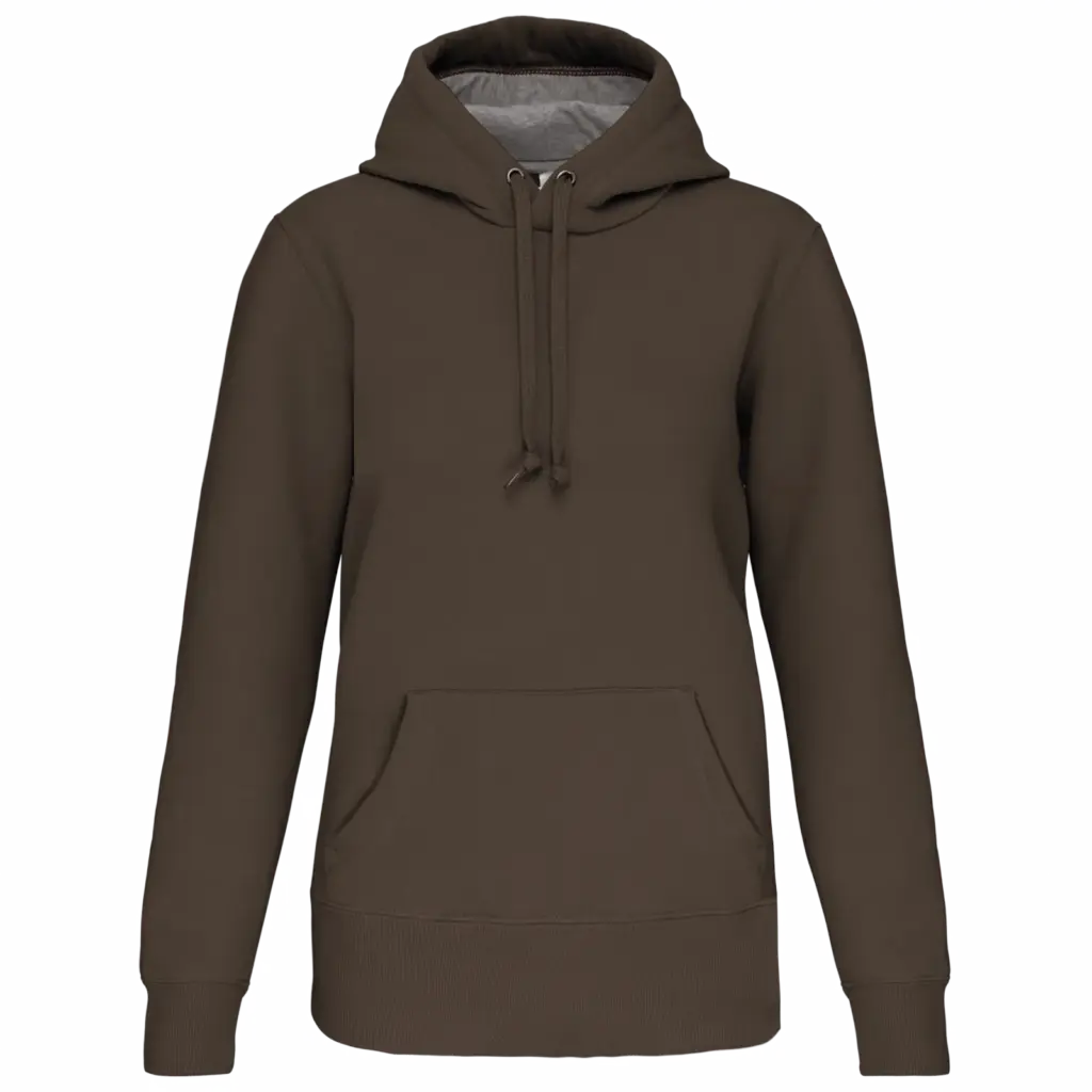 Sweater met capuchon, dark khaki — productfoto 25