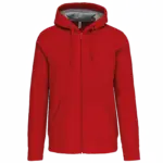PS_K444_RED - Hidalgo Sweatvest met capuchon — productfoto 38