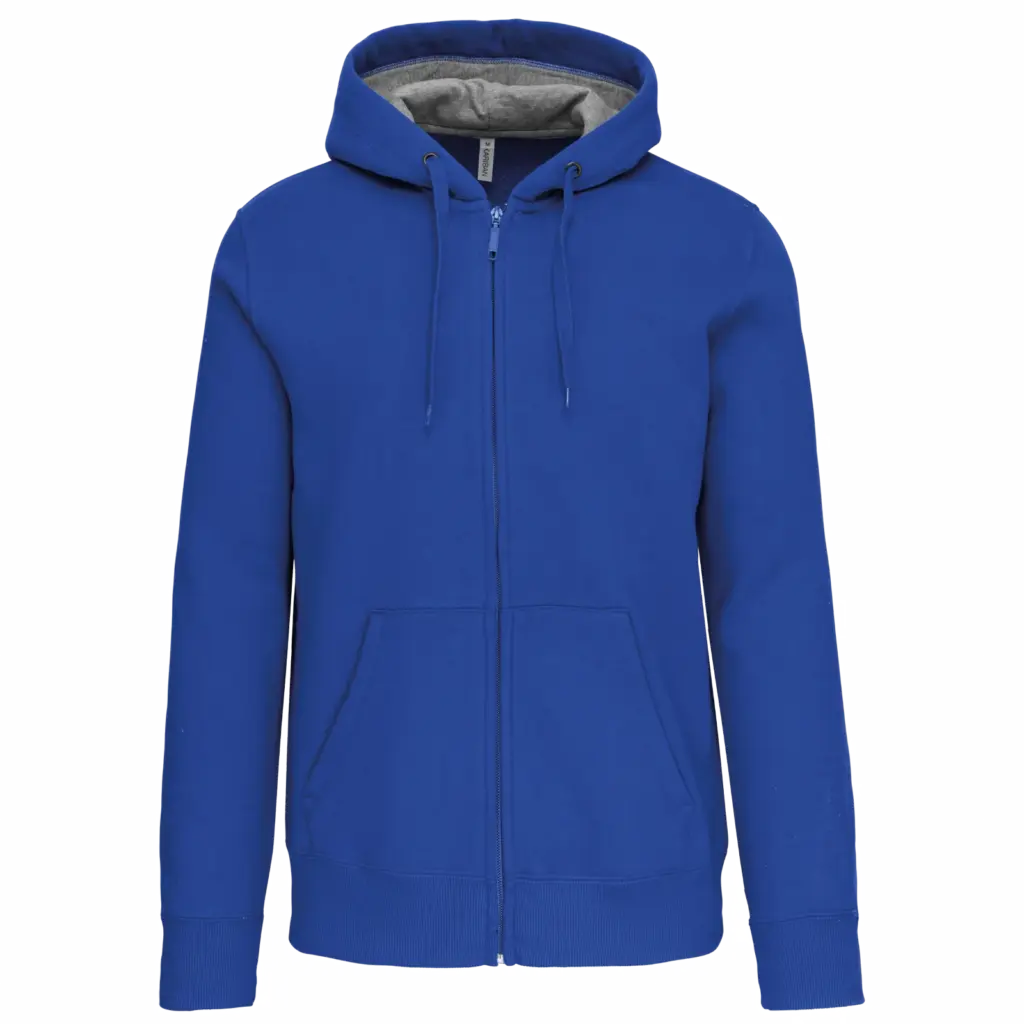 PS_K444_LIGHTROYALBLUE - Hidalgo Sweatvest met capuchon, light royal blue — productfoto 29