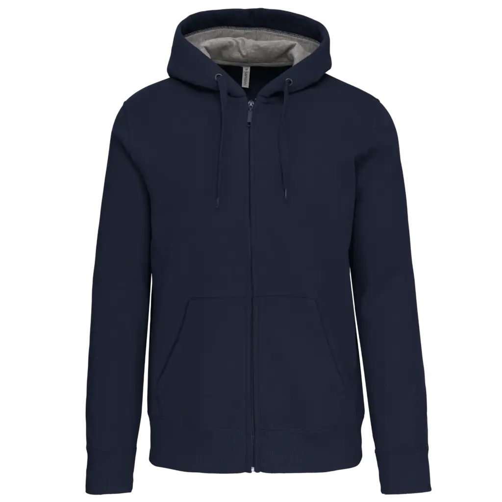PS_K444_NAVY - Hidalgo Sweatvest met capuchon, navy — productfoto 32