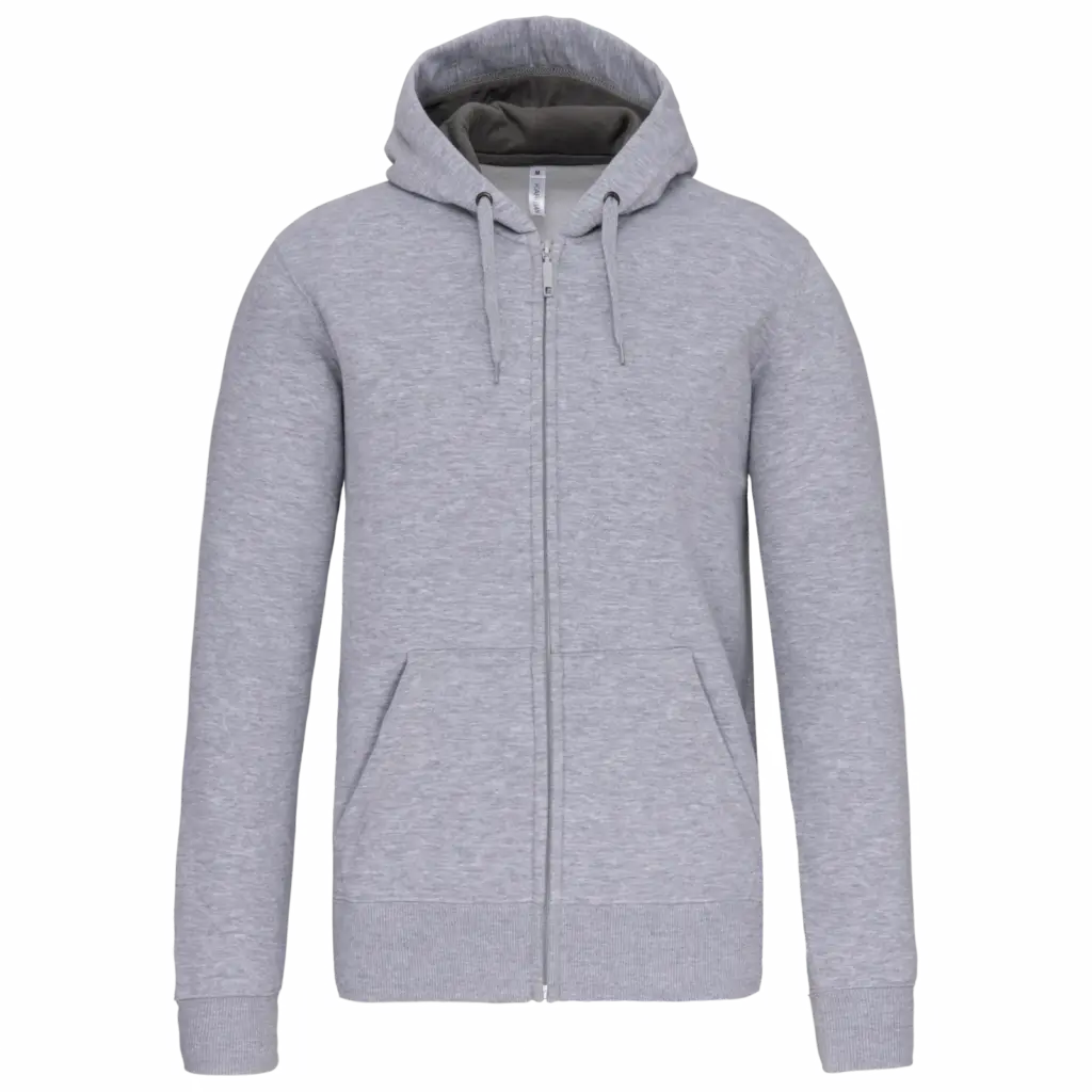 PS_K444_OXFORDGREY - Hidalgo Sweatvest met capuchon, oxford grey — productfoto 35