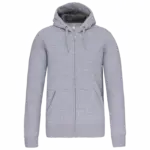 PS_K444_OXFORDGREY - Hidalgo Sweatvest met capuchon, oxford grey — productfoto 35