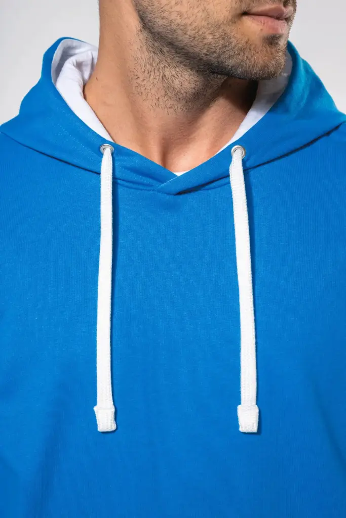 Sweater met contrasterende capuchon — productfoto 3