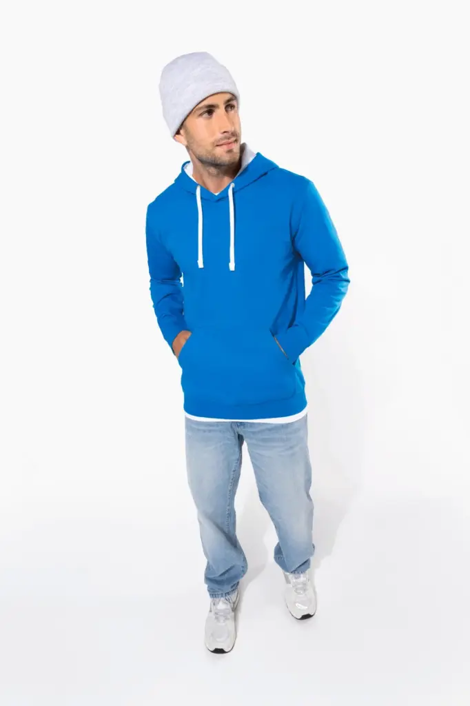 Sweater met contrasterende capuchon — productfoto 6