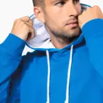 Sweater met contrasterende capuchon — productfoto 7