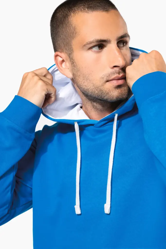 Sweater met contrasterende capuchon — productfoto 7