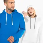 Sweater met contrasterende capuchon — productfoto 10