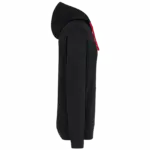 Sweater met contrasterende capuchon, black / red — productfoto 24