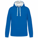 Sweater met contrasterende capuchon, light royal blue / white — productfoto 40