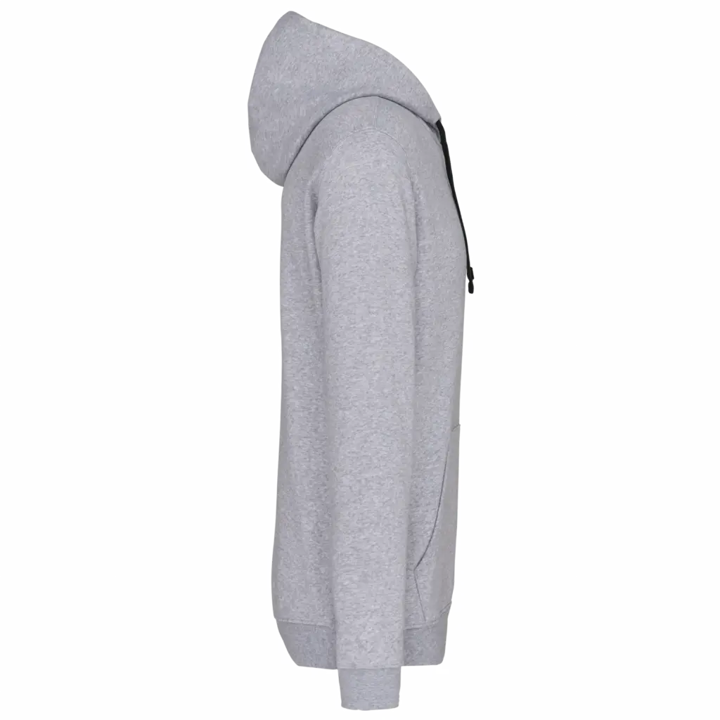 Sweater met contrasterende capuchon, oxford grey / black — productfoto 54