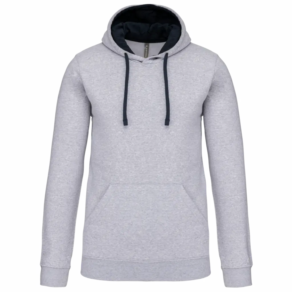 Sweater met contrasterende capuchon, oxford grey / navy — productfoto 58