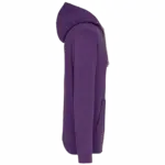 Sweater met contrasterende capuchon, purple / oxford grey — productfoto 60