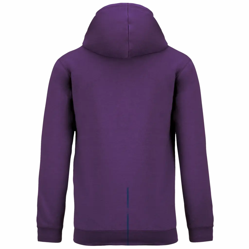 Sweater met contrasterende capuchon, purple / oxford grey — productfoto 62