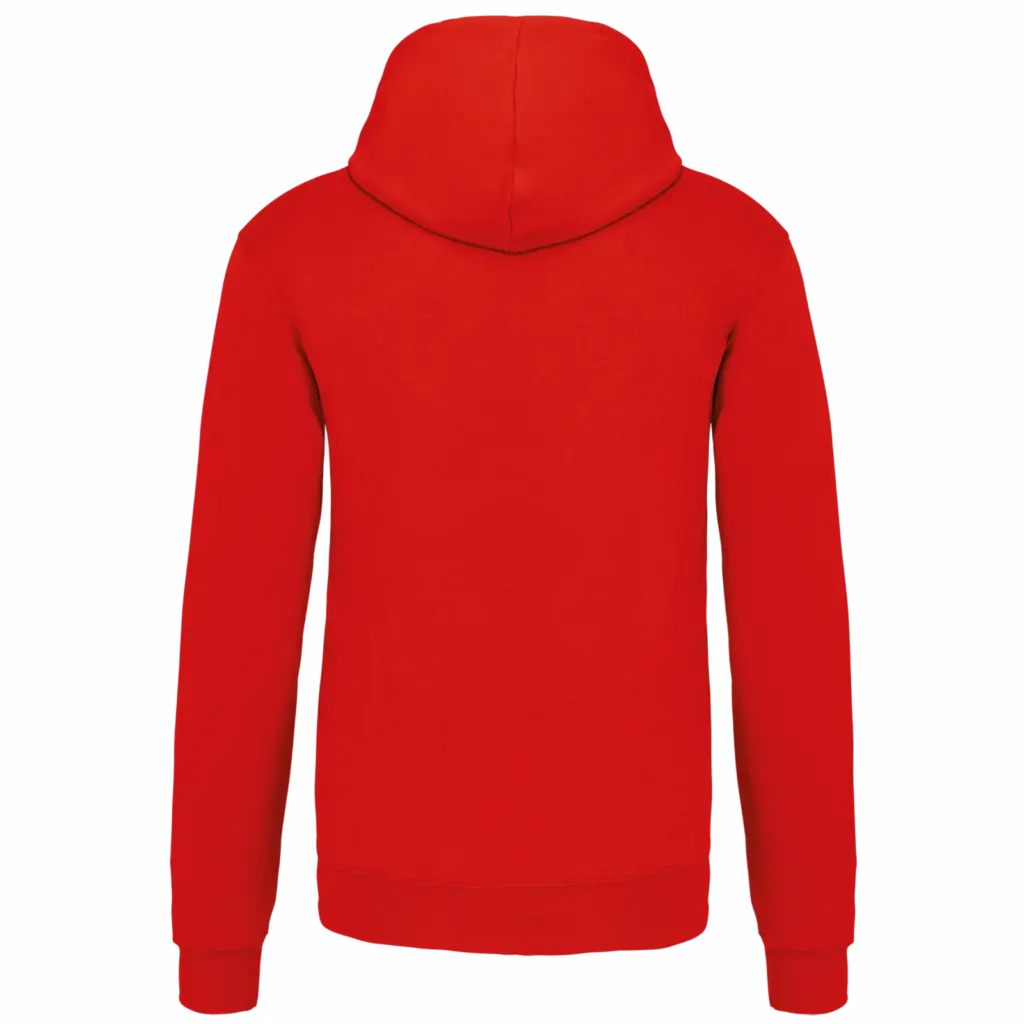Sweater met contrasterende capuchon, red / white — productfoto 65