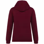Sweater met contrasterende capuchon, wine / navy — productfoto 77