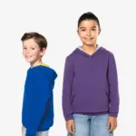 Kinder Sweater met gecontrasteerde capuchon