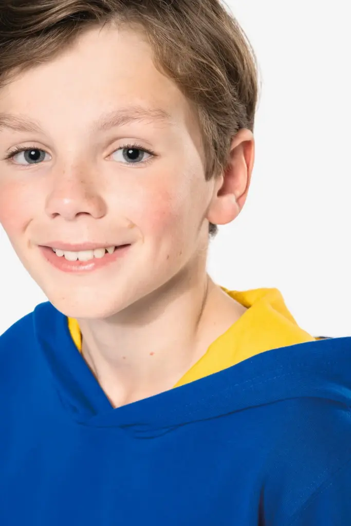 Kinder Sweater met gecontrasteerde capuchon — productfoto 8