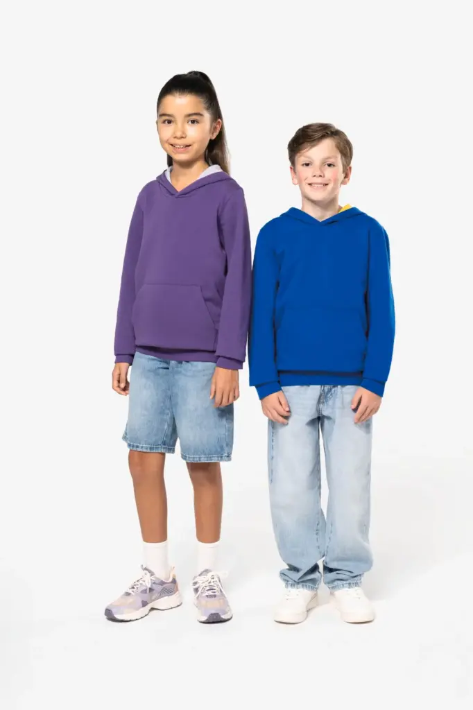 Kinder Sweater met gecontrasteerde capuchon — productfoto 9