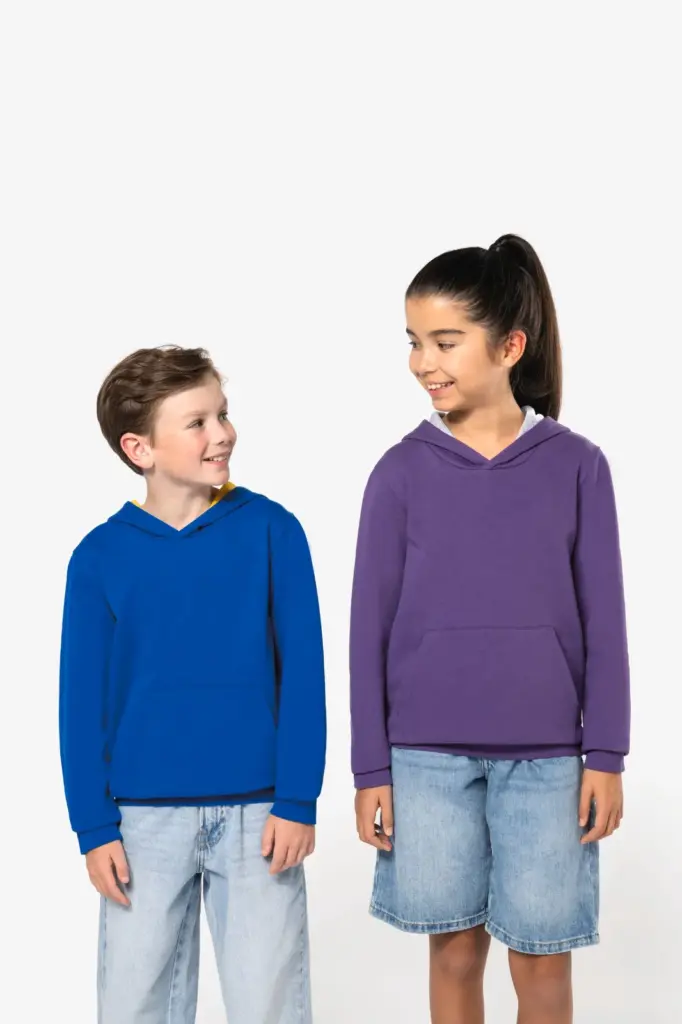 Kinder Sweater met gecontrasteerde capuchon — productfoto 10