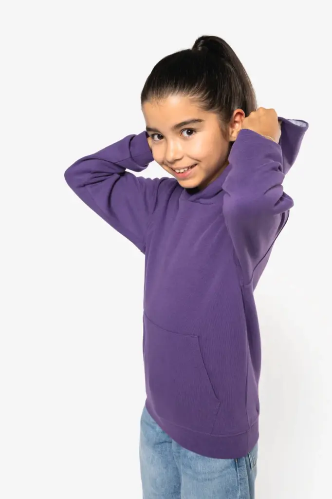 Kinder Sweater met gecontrasteerde capuchon — productfoto 11