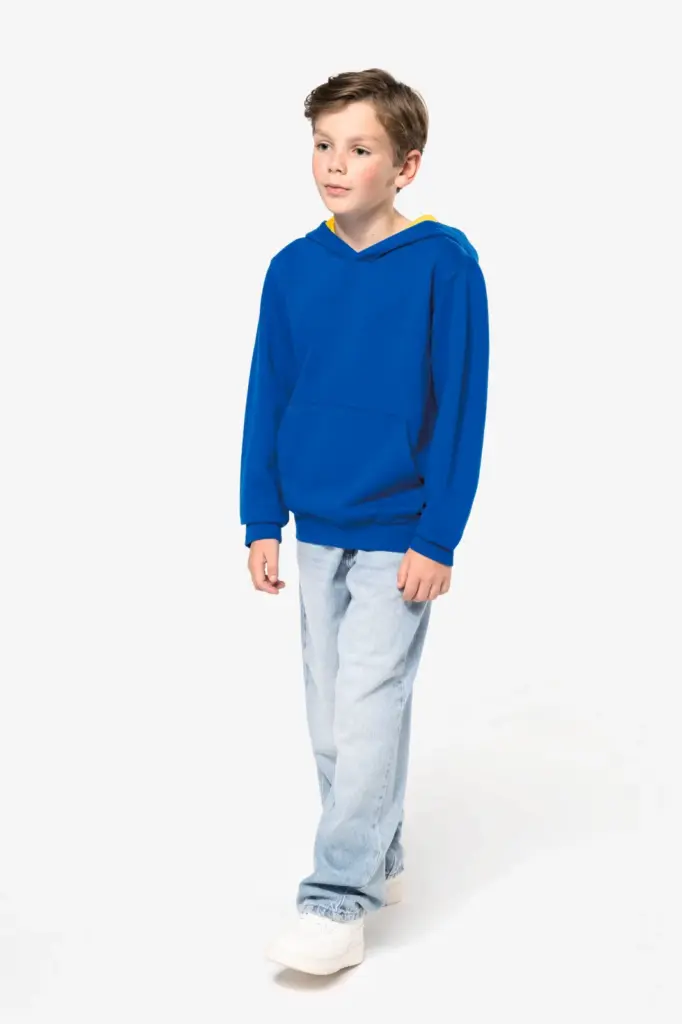Kinder Sweater met gecontrasteerde capuchon — productfoto 12