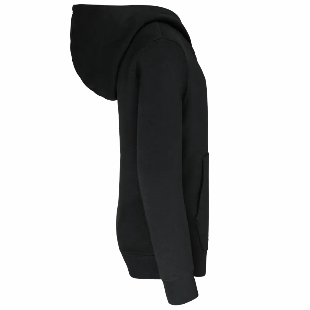 Kinder Sweater met gecontrasteerde capuchon, black / fine grey — productfoto 13