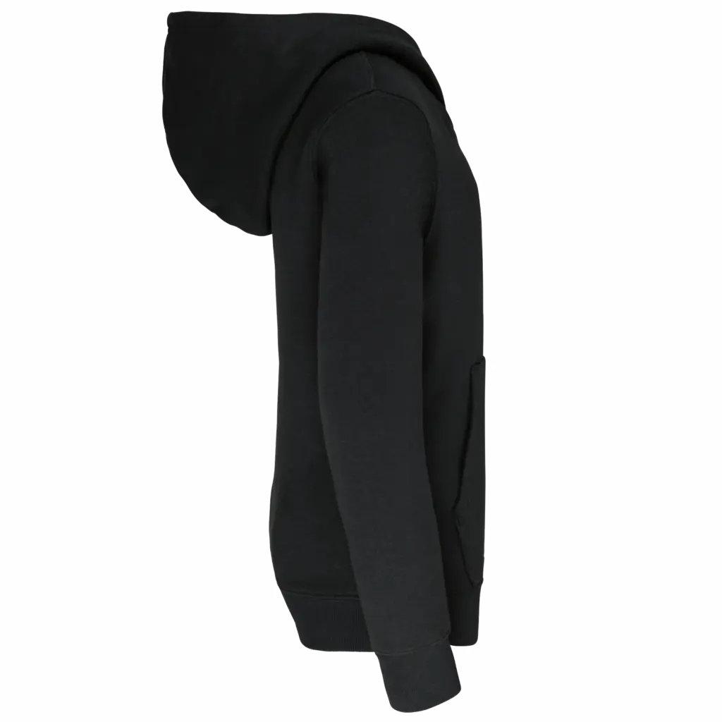 Kinder Sweater met gecontrasteerde capuchon, black / red — productfoto 16