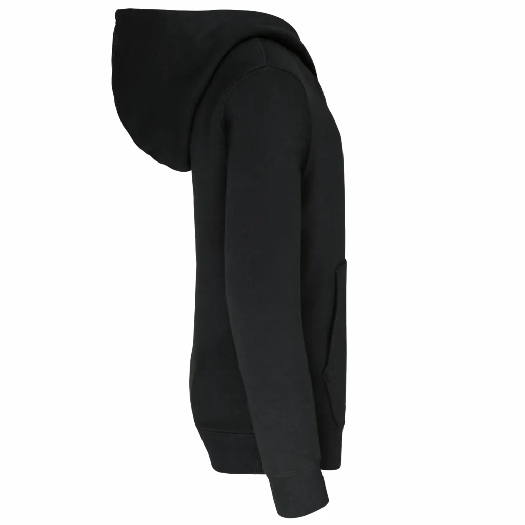 Kinder Sweater met gecontrasteerde capuchon, black / yellow — productfoto 19