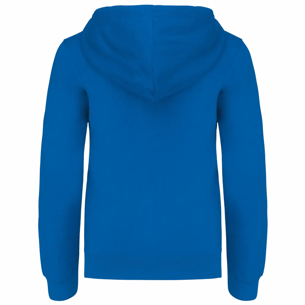 Kinder Sweater met gecontrasteerde capuchon, light royal blue / white — productfoto 30