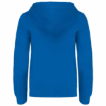 Kinder Sweater met gecontrasteerde capuchon, light royal blue / white — productfoto 30