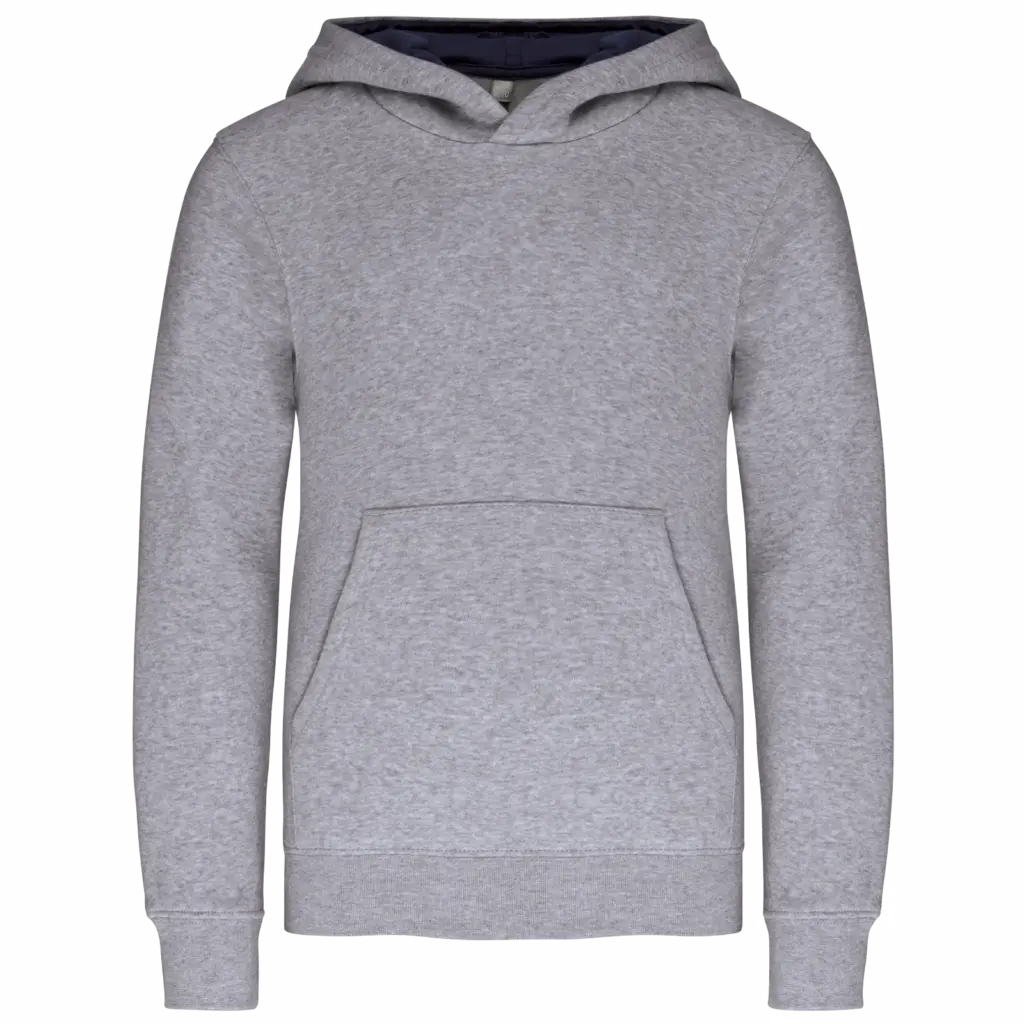 Kinder Sweater met gecontrasteerde capuchon, oxford grey / navy — productfoto 41