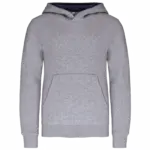 Kinder Sweater met gecontrasteerde capuchon, oxford grey / navy — productfoto 41