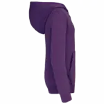 Kinder Sweater met gecontrasteerde capuchon, purple / oxford grey — productfoto 43