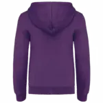 Kinder Sweater met gecontrasteerde capuchon, purple / oxford grey — productfoto 45