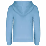 Kinder Sweater met gecontrasteerde capuchon, sky blue / white — productfoto 51