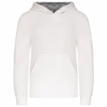 Kinder Sweater met gecontrasteerde capuchon, white / fine grey — productfoto 53