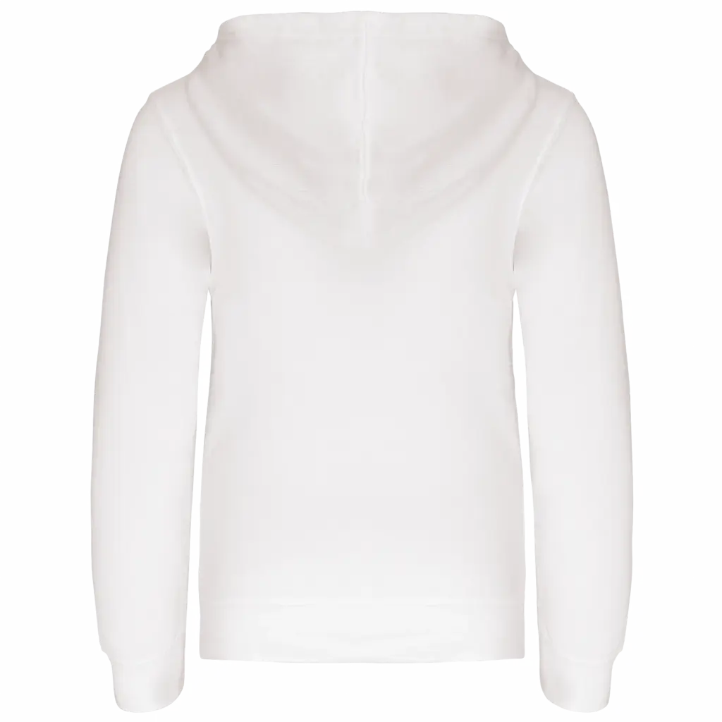 Kinder Sweater met gecontrasteerde capuchon, white / fine grey — productfoto 54