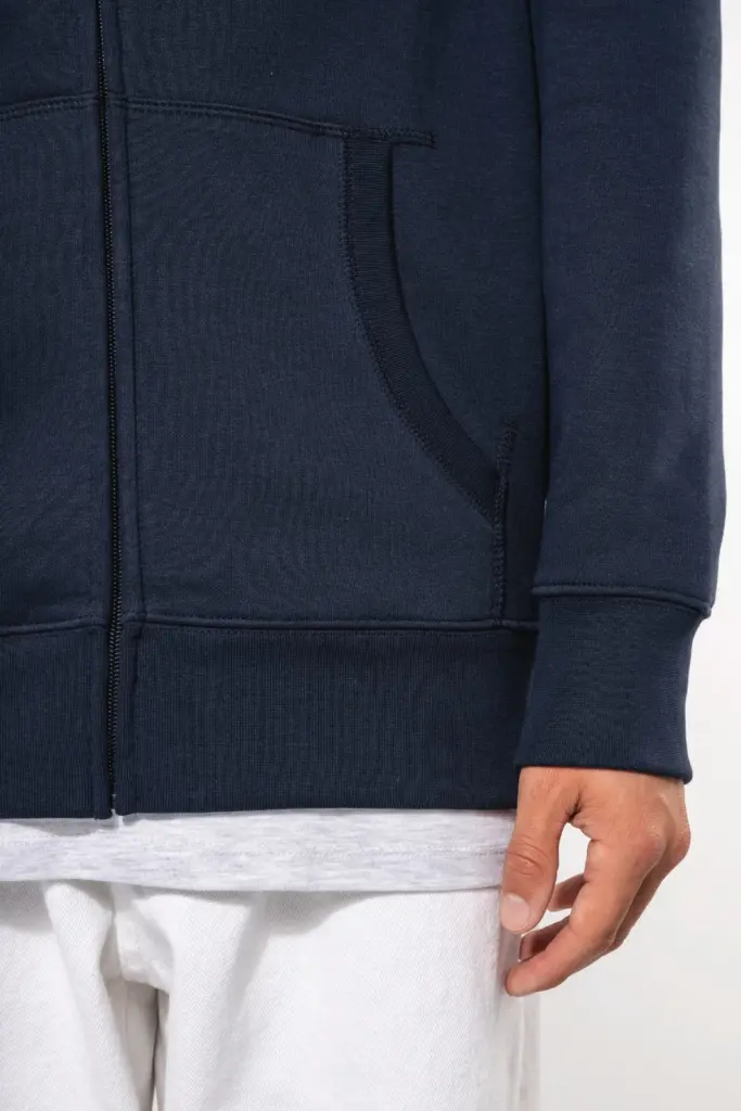 K454-4_2025 - Hidalgo-werbeartikel Hooded Sweater Met Rits — productfoto 5