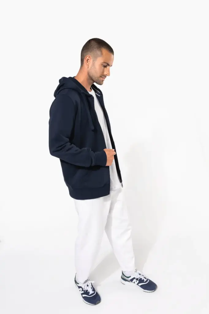 K454-3_2025 - Hidalgo-werbeartikel Hooded Sweater Met Rits — productfoto 6