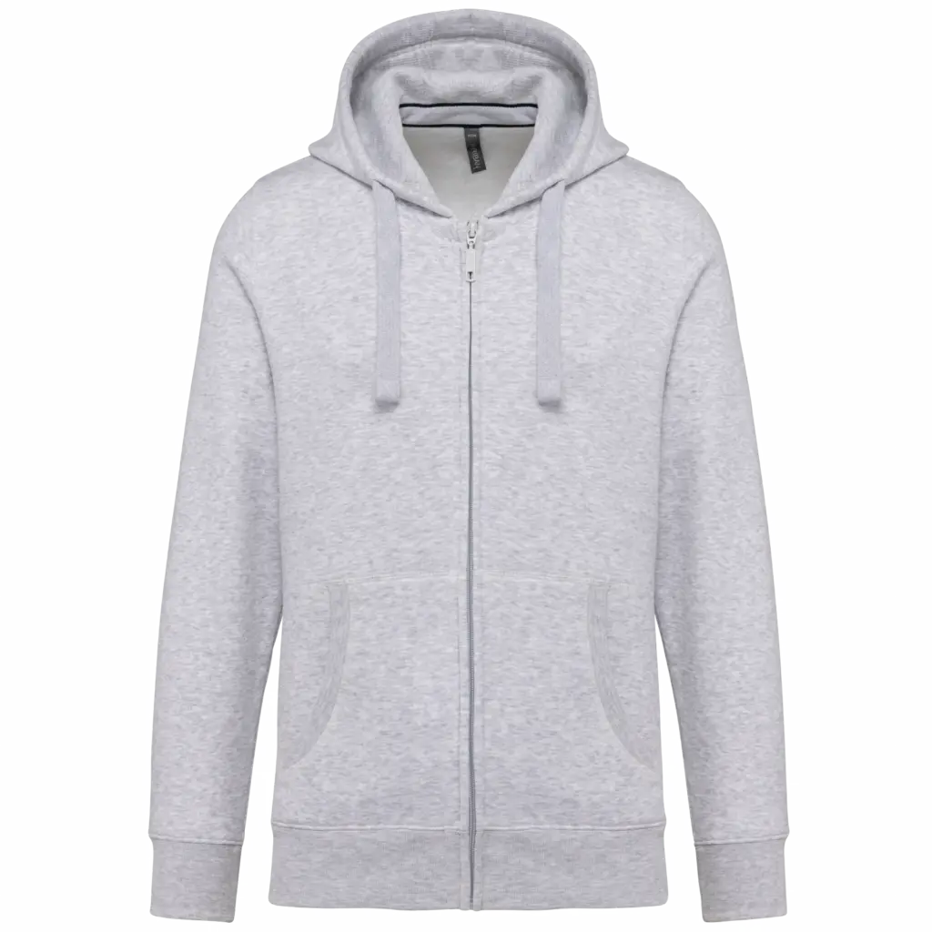PS_K454_ASHHEATHER - Hidalgo-werbeartikel Hooded Sweater Met Rits, ash heather — productfoto 14