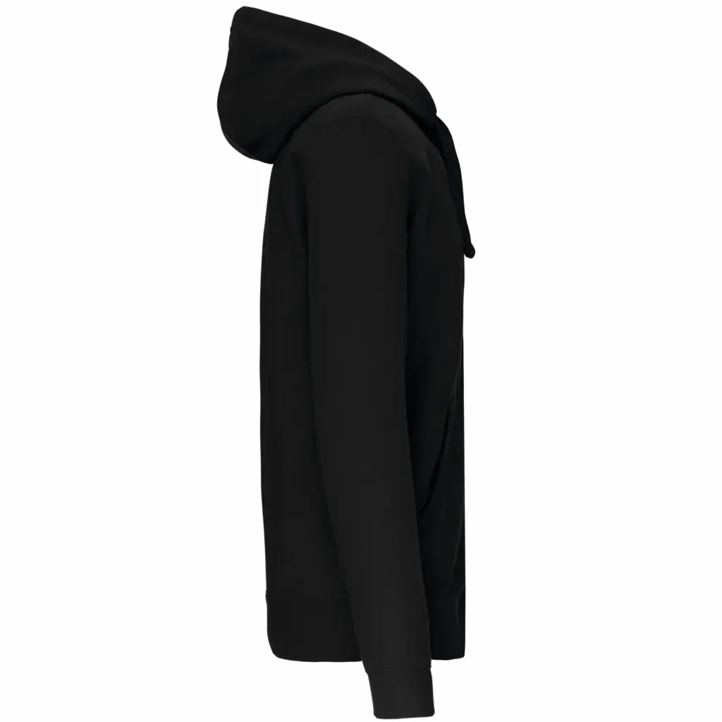 PS_K454-S_BLACK - Hidalgo-werbeartikel Hooded Sweater Met Rits, black — productfoto 16