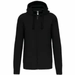 PS_K454_BLACK - Hidalgo-werbeartikel Hooded Sweater Met Rits, black — productfoto 17