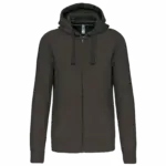 PS_K454_DARKGREY - Hidalgo-werbeartikel Hooded Sweater Met Rits, dark grey — productfoto 20