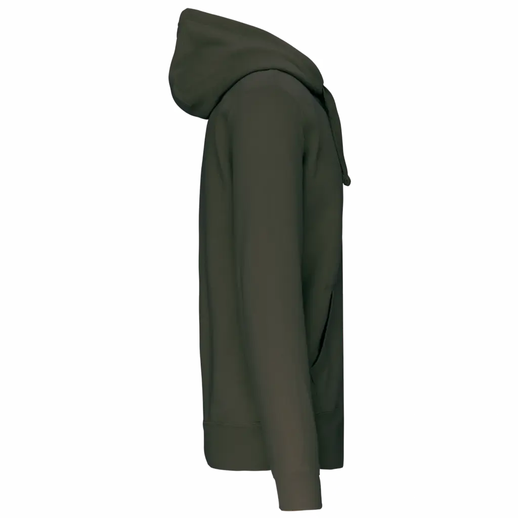 PS_K454-S_DARKKHAKI - Hidalgo-werbeartikel Hooded Sweater Met Rits, dark khaki — productfoto 22