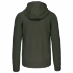 PS_K454-B_DARKKHAKI - Hidalgo-werbeartikel Hooded Sweater Met Rits, dark khaki — productfoto 24