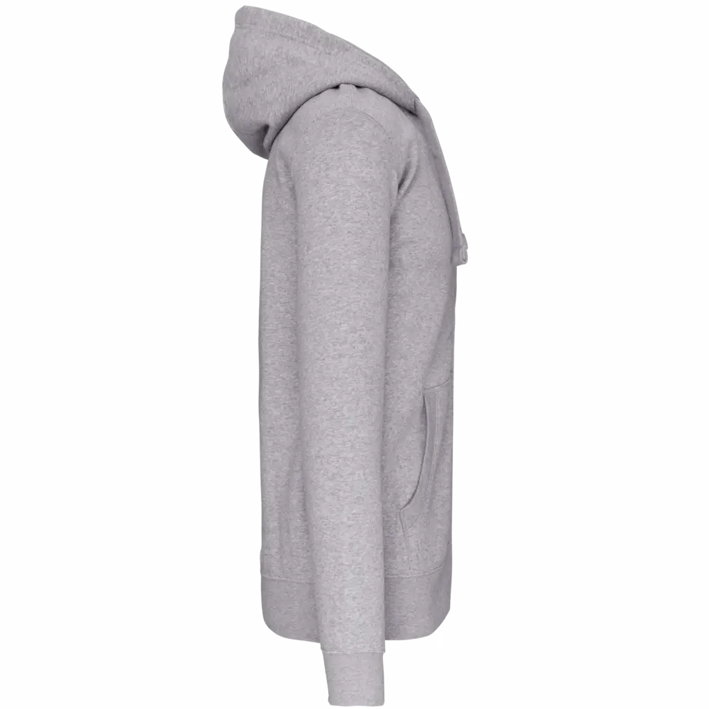 PS_K454-S_OXFORDGREY - Hidalgo-werbeartikel Hooded Sweater Met Rits, oxford grey — productfoto 31