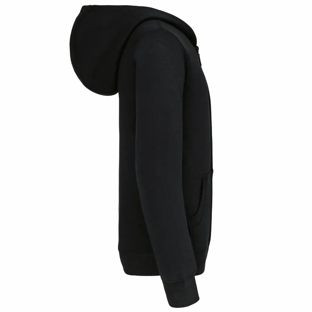 Kinder sweatvest met capuchon, black — productfoto 9